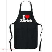 I Love Heart Zurich Switzerland Apron thumb 0
