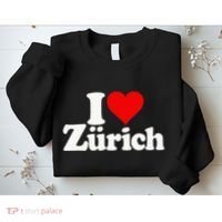 I Love Heart Zurich Switzerland Sweatshirt thumb 2