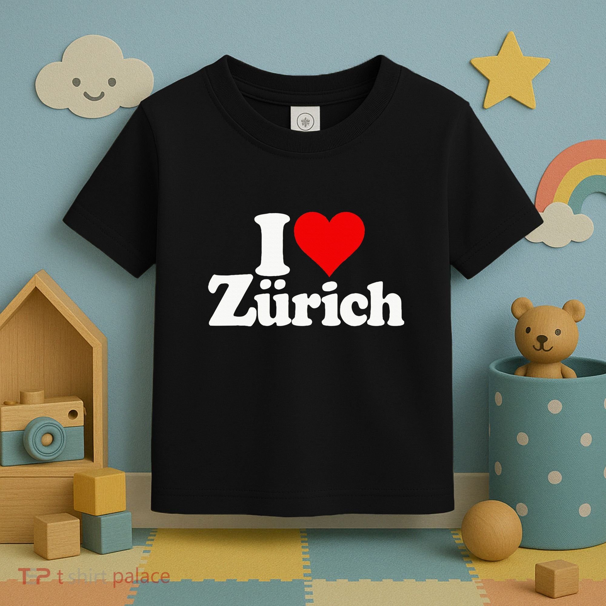 I Love Heart Zurich Switzerland Toddler T-Shirt