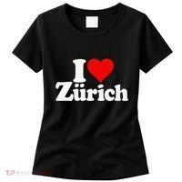 I Love Heart Zurich Switzerland Women's T-Shirt thumb 0
