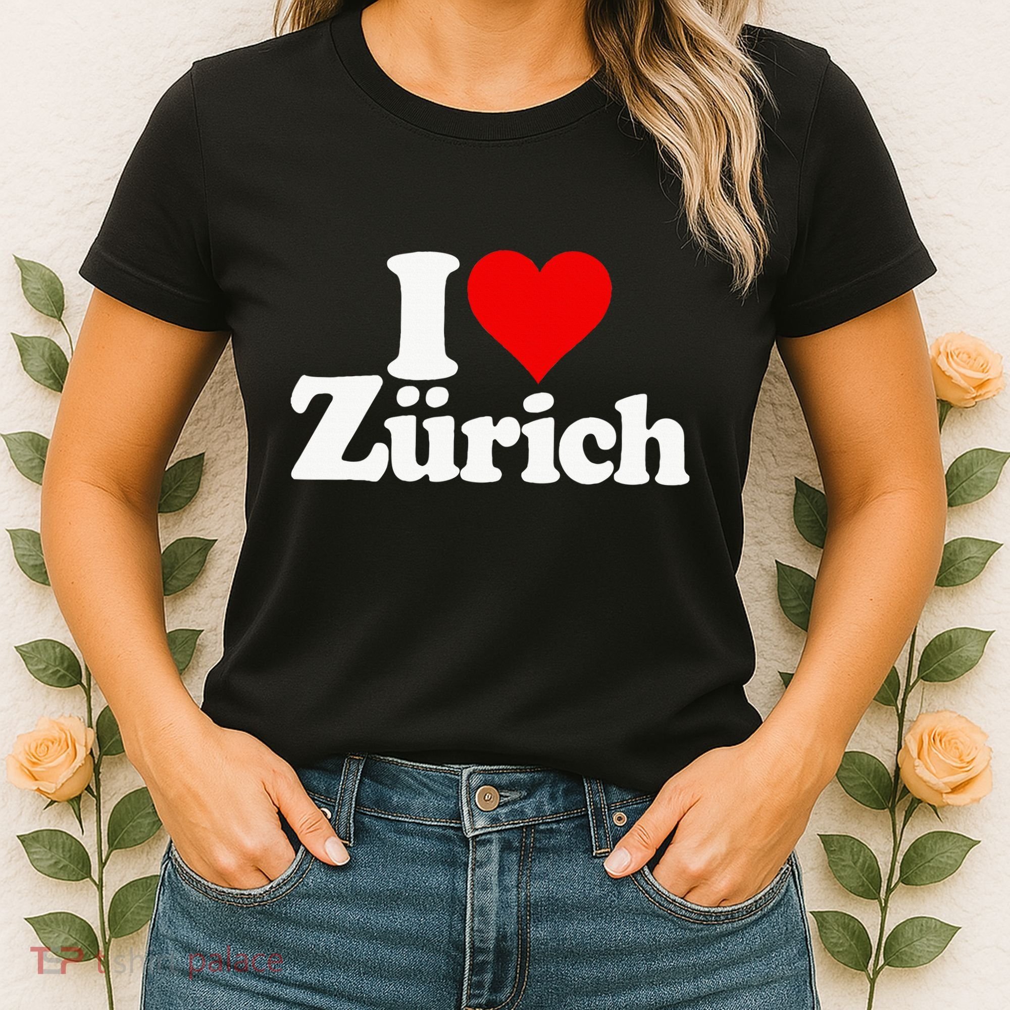 I Love Heart Zurich Switzerland Women's T-Shirt