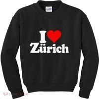 I Love Heart Zurich Switzerland Kids Sweatshirt thumb 0
