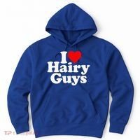 I Love Heart Hairy Guys Man Furry Hoodie thumb 0