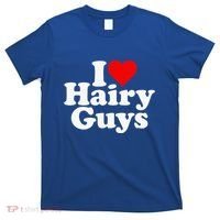 I Love Heart Hairy Guys Man Furry T-Shirt thumb 0