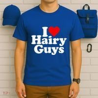 I Love Heart Hairy Guys Man Furry T-Shirt thumb 6