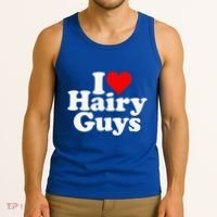 I Love Heart Hairy Guys Man Furry Tank Top thumb 3