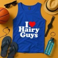 I Love Heart Hairy Guys Man Furry Tank Top thumb 4