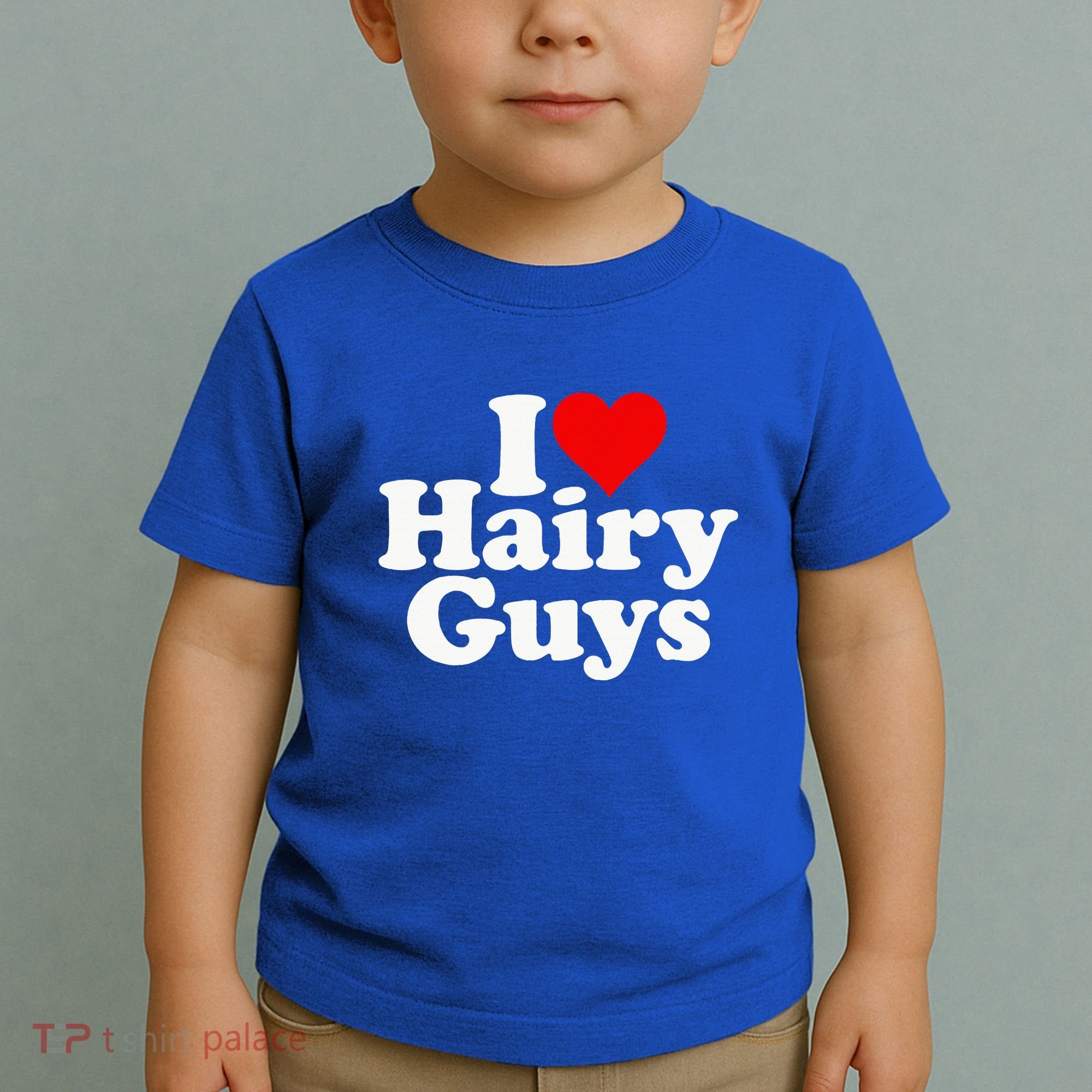 I Love Heart Hairy Guys Man Furry Toddler T-Shirt
