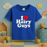 I Love Heart Hairy Guys Man Furry Toddler T-Shirt thumb 3