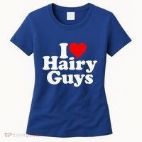 I Love Heart Hairy Guys Man Furry Women's T-Shirt thumb 0