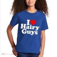 I Love Heart Hairy Guys Man Furry Kids T-Shirt thumb 2