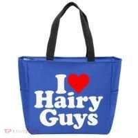 I Love Heart Hairy Guys Man Furry Tote Bag thumb 0