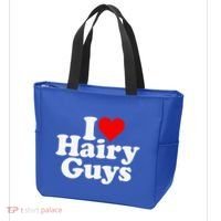 I Love Heart Hairy Guys Man Furry Tote Bag thumb 3