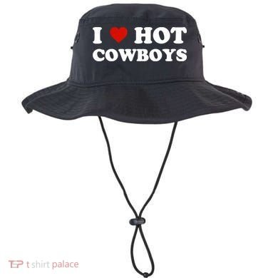 I Love Hot Cowboys Bucket Hat