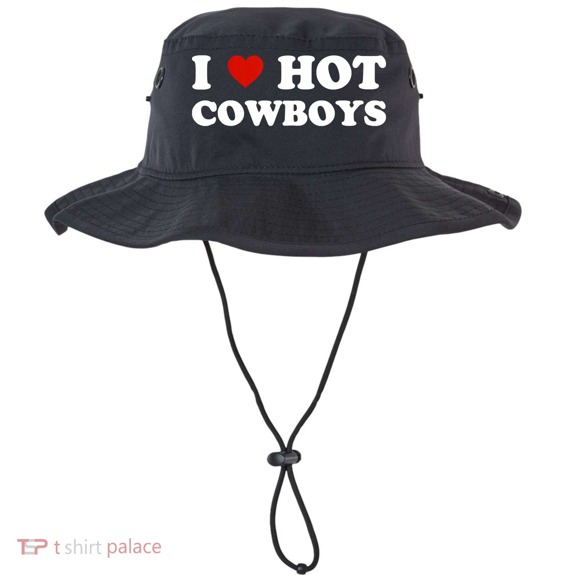 I Love Hot Cowboys Bucket Hat