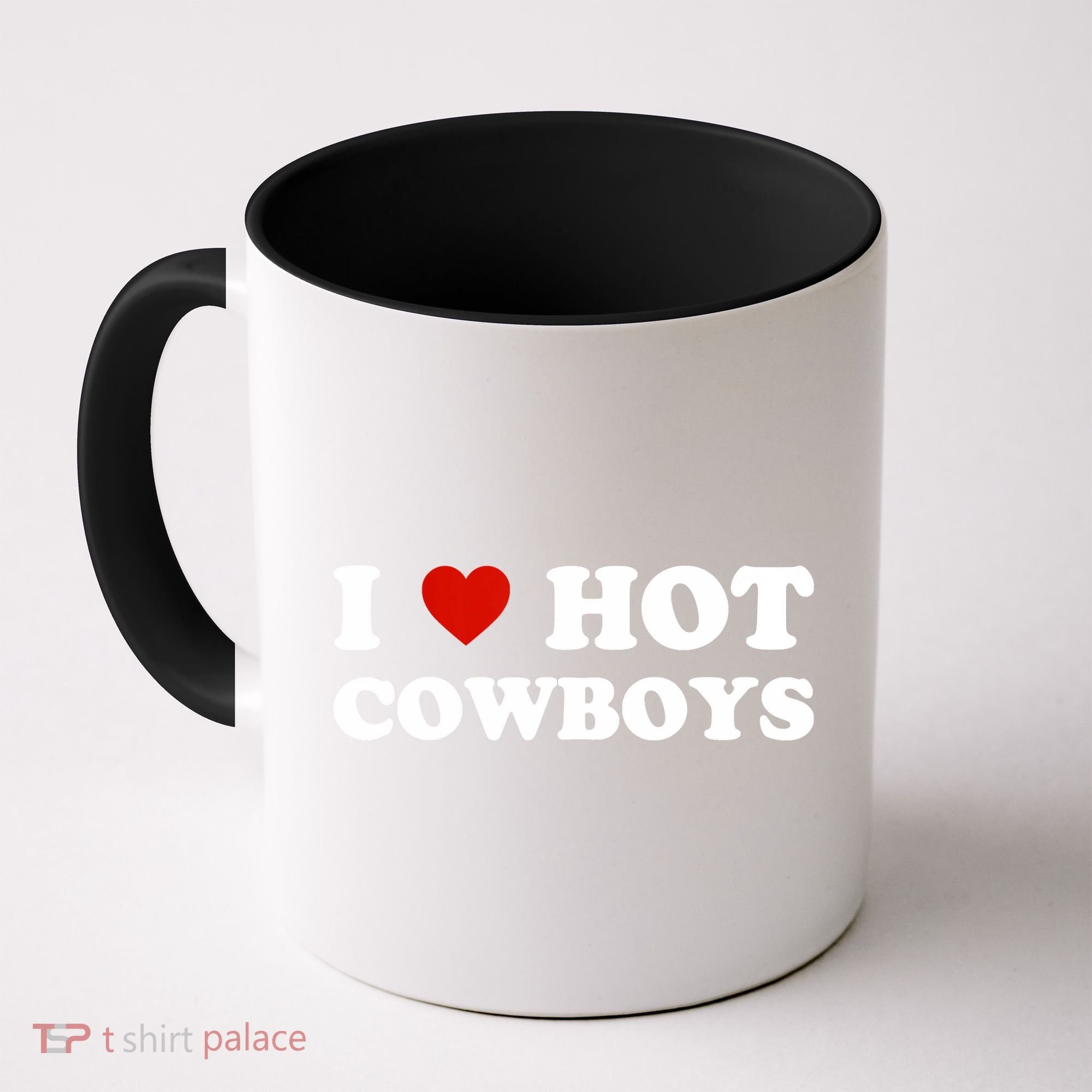 I Love Hot Cowboys Coffee Mug