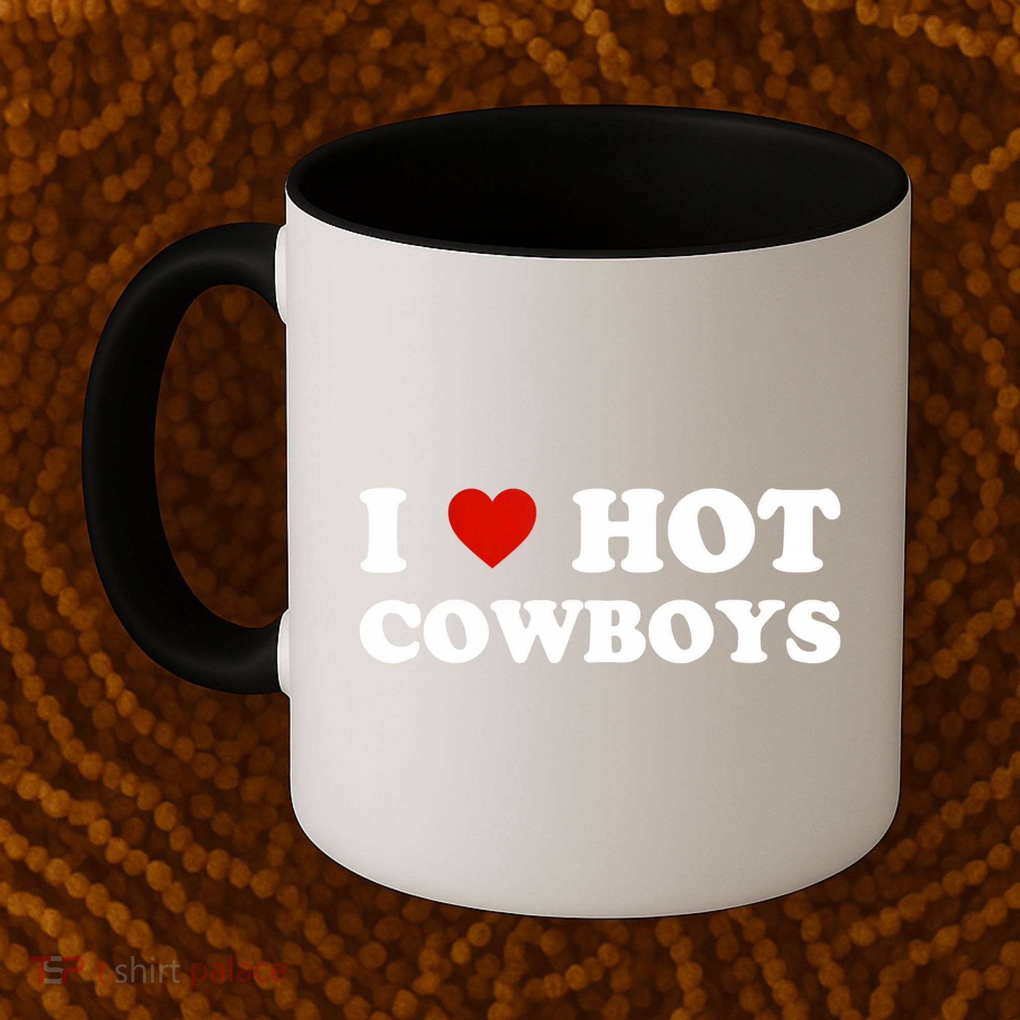 I Love Hot Cowboys Coffee Mug