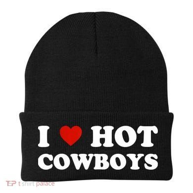 I Love Hot Cowboys Beanie