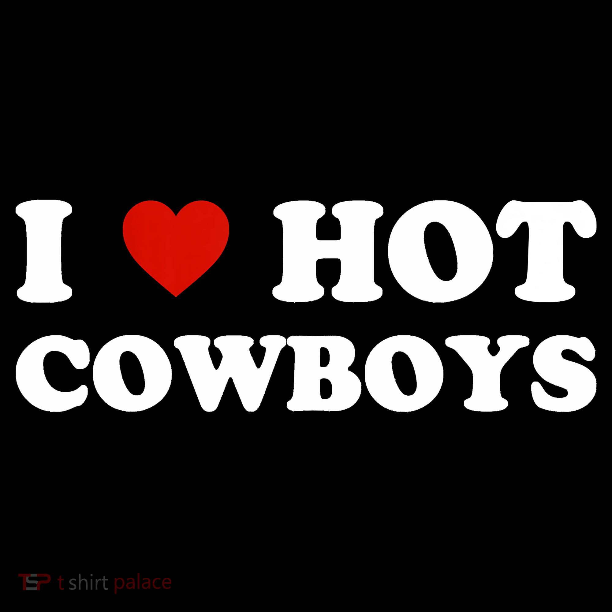 I Love Hot Cowboys Women's Hoodie