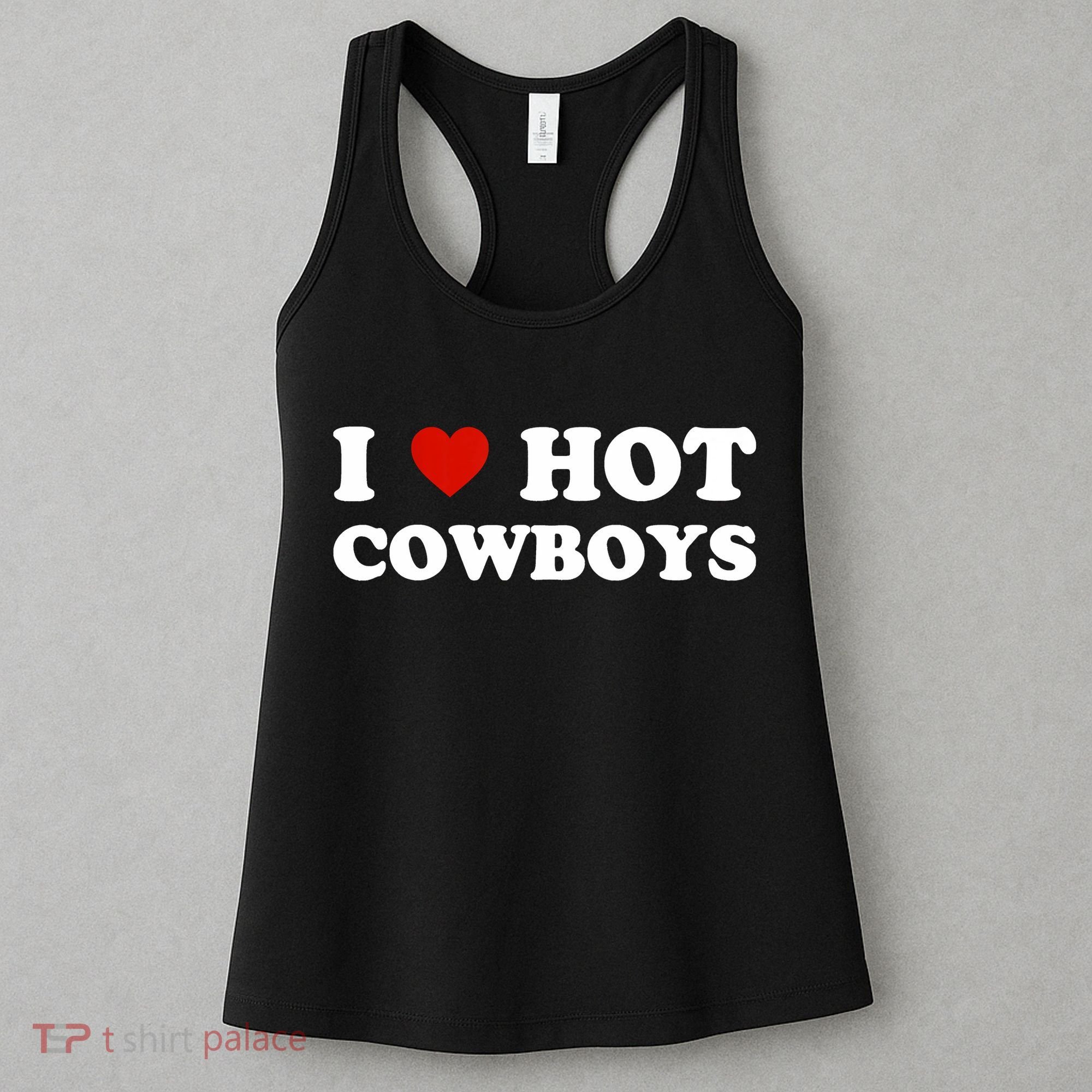 I Love Hot Cowboys Women's Tank Top