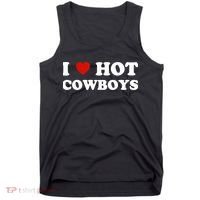 I Love Hot Cowboys Tank Top thumb 0