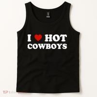 I Love Hot Cowboys Tank Top thumb 2