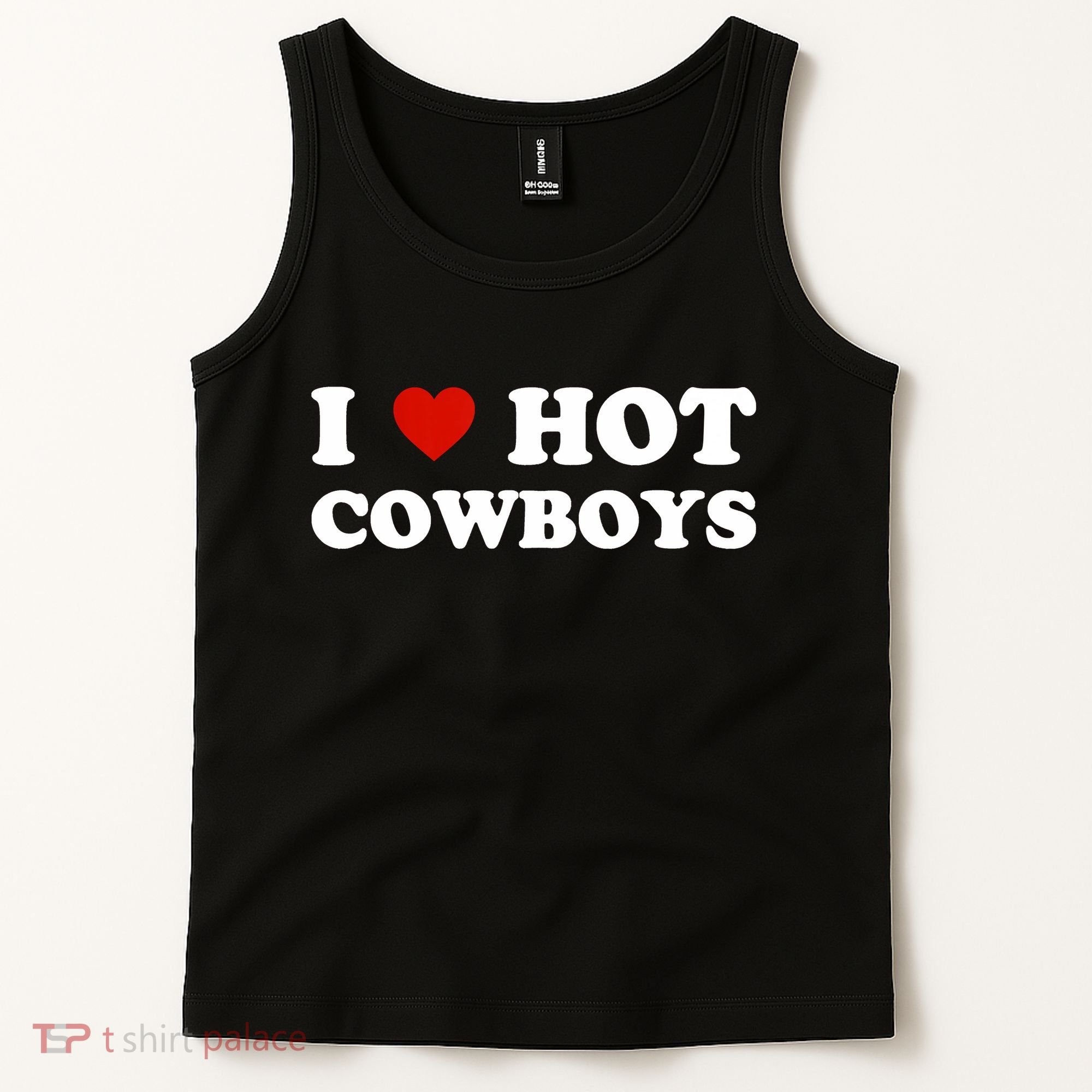 I Love Hot Cowboys Tank Top