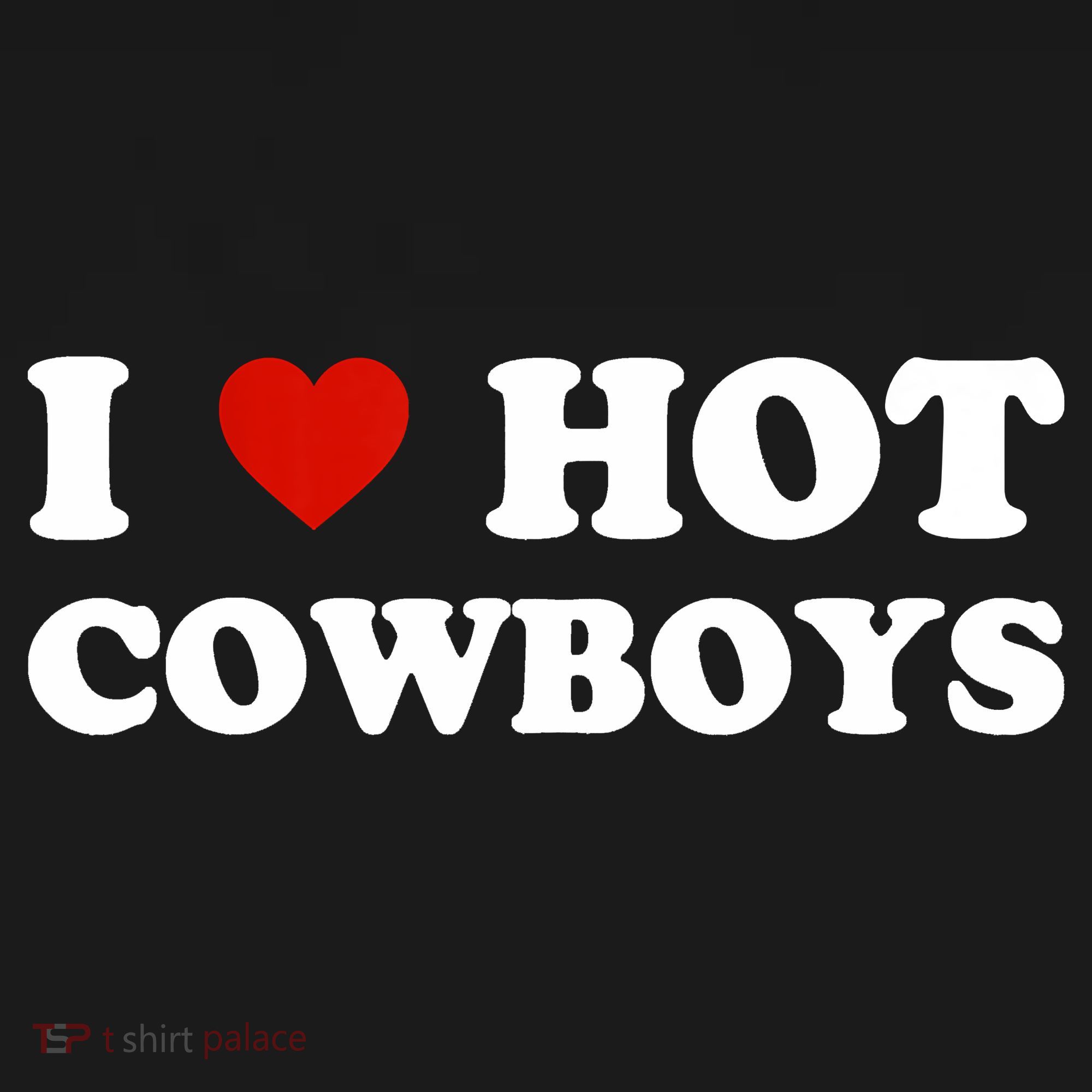I Love Hot Cowboys Kids Sweatshirt