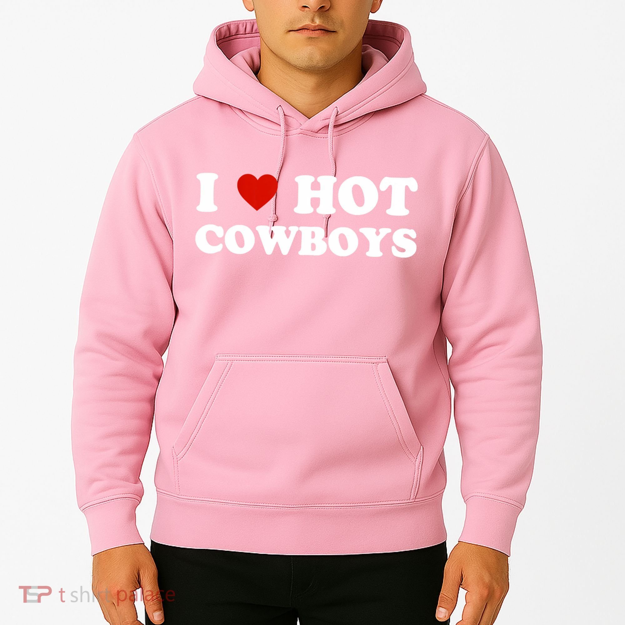 I Love Hot Cowboys Hoodie