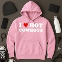 I Love Hot Cowboys Hoodie thumb 3