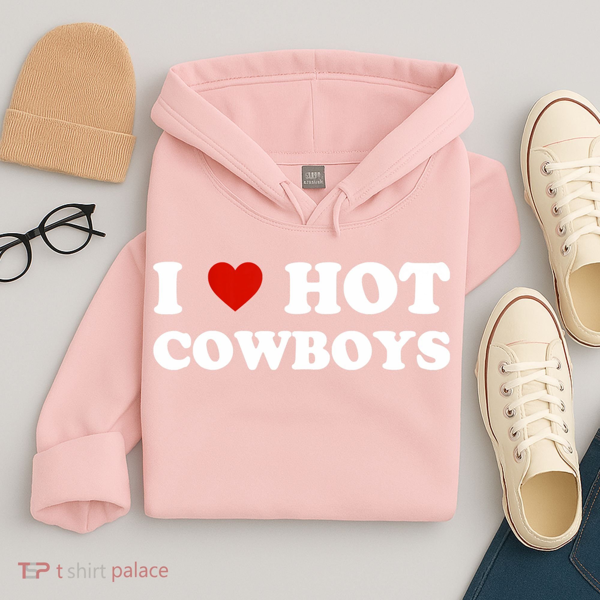 I Love Hot Cowboys Hoodie