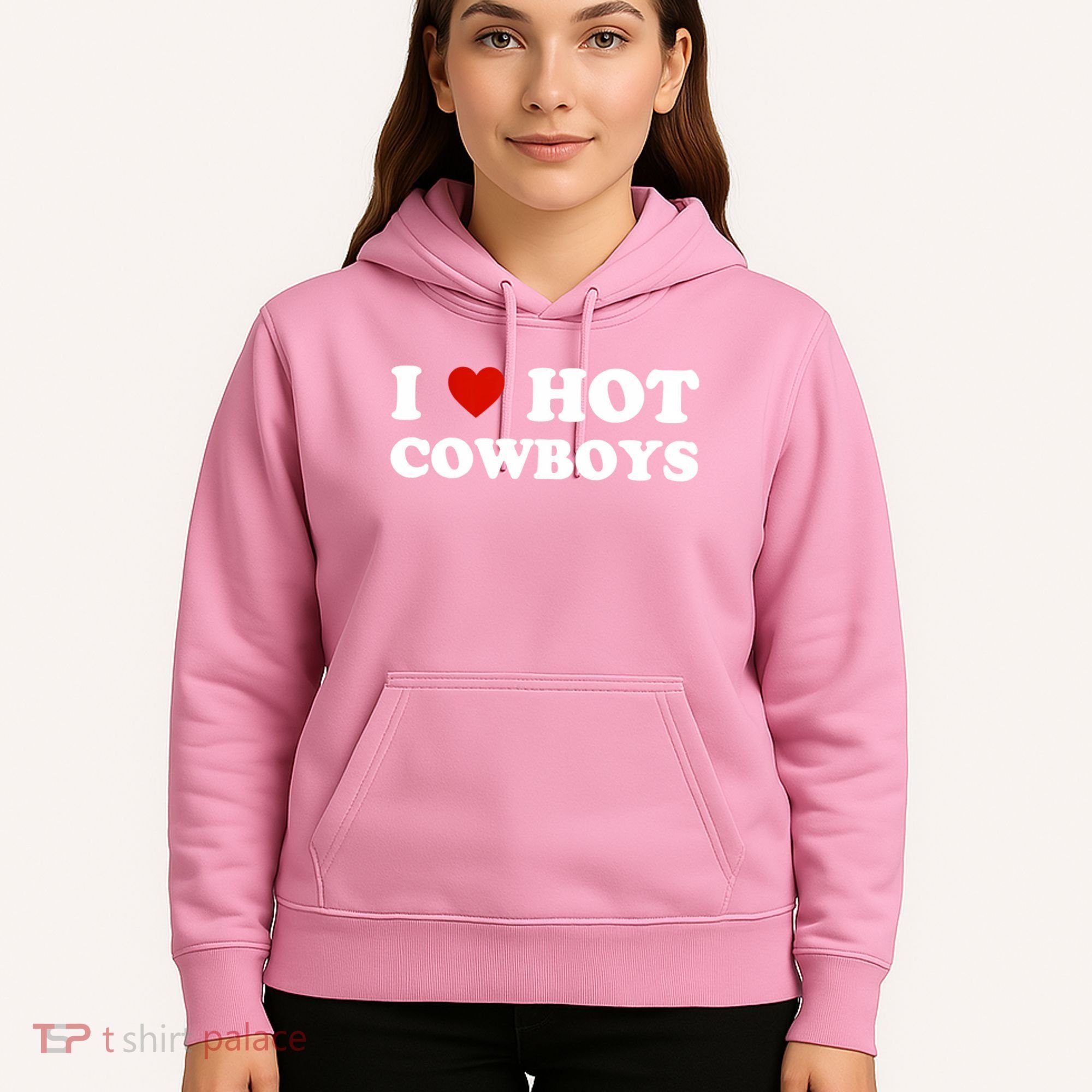 I Love Hot Cowboys Hoodie