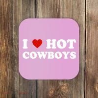I Love Hot Cowboys Coaster thumb 0