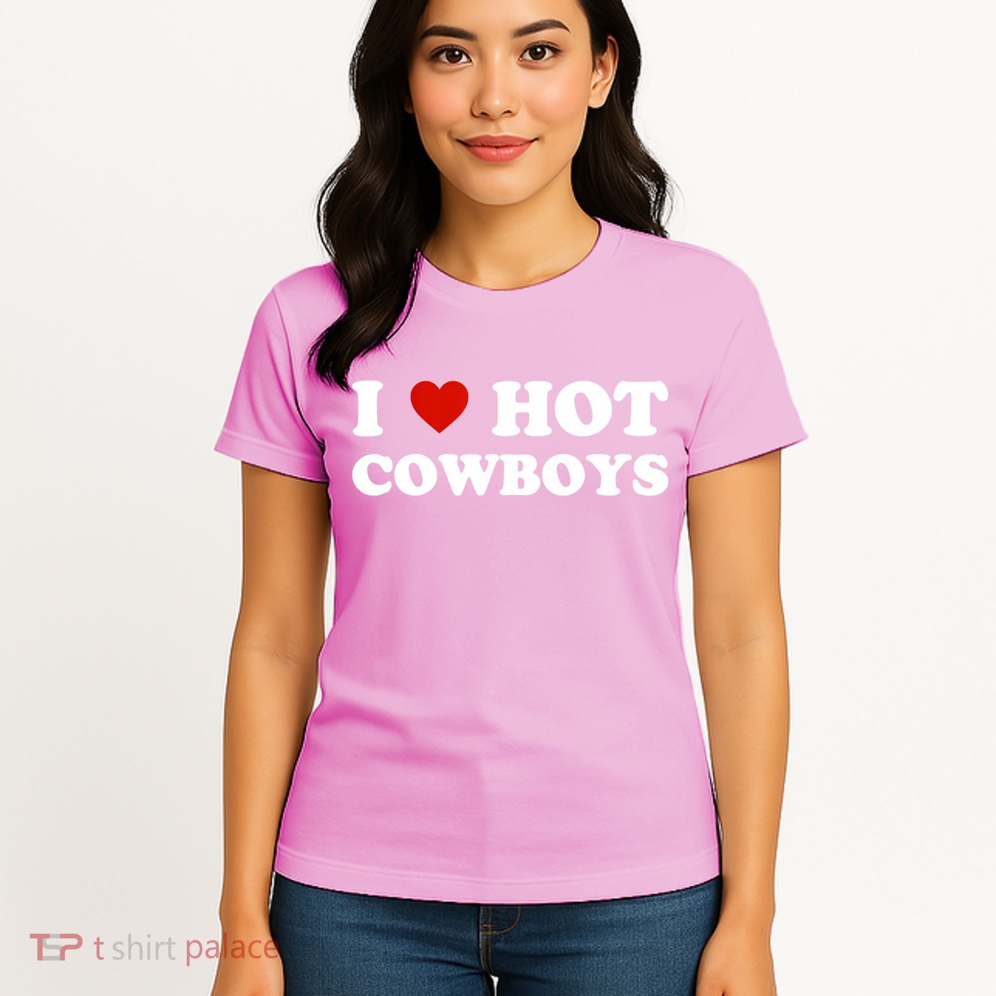 I Love Hot Cowboys Women's T-Shirt