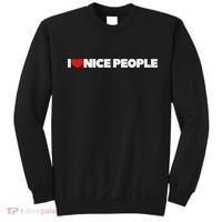 I Love (heart) Nice People Sweatshirt thumb 0