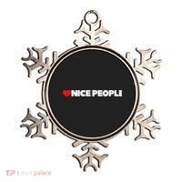 I Love (heart) Nice People Ornament thumb 0