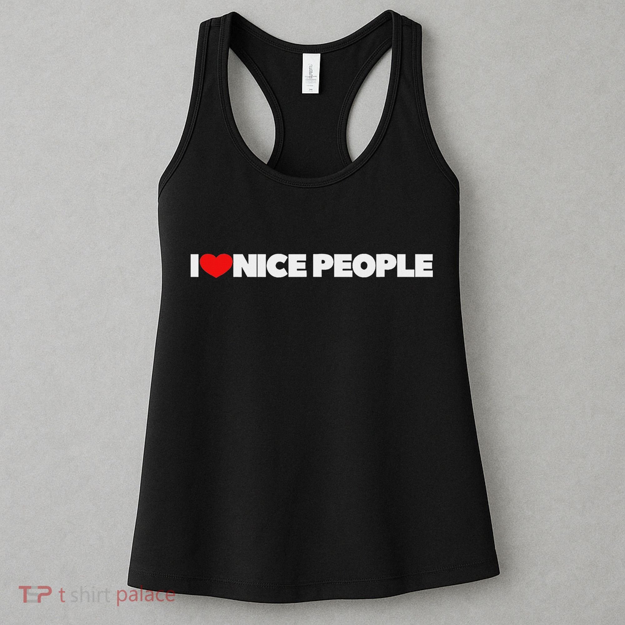 I Love (heart) Nice People Women's Tank Top