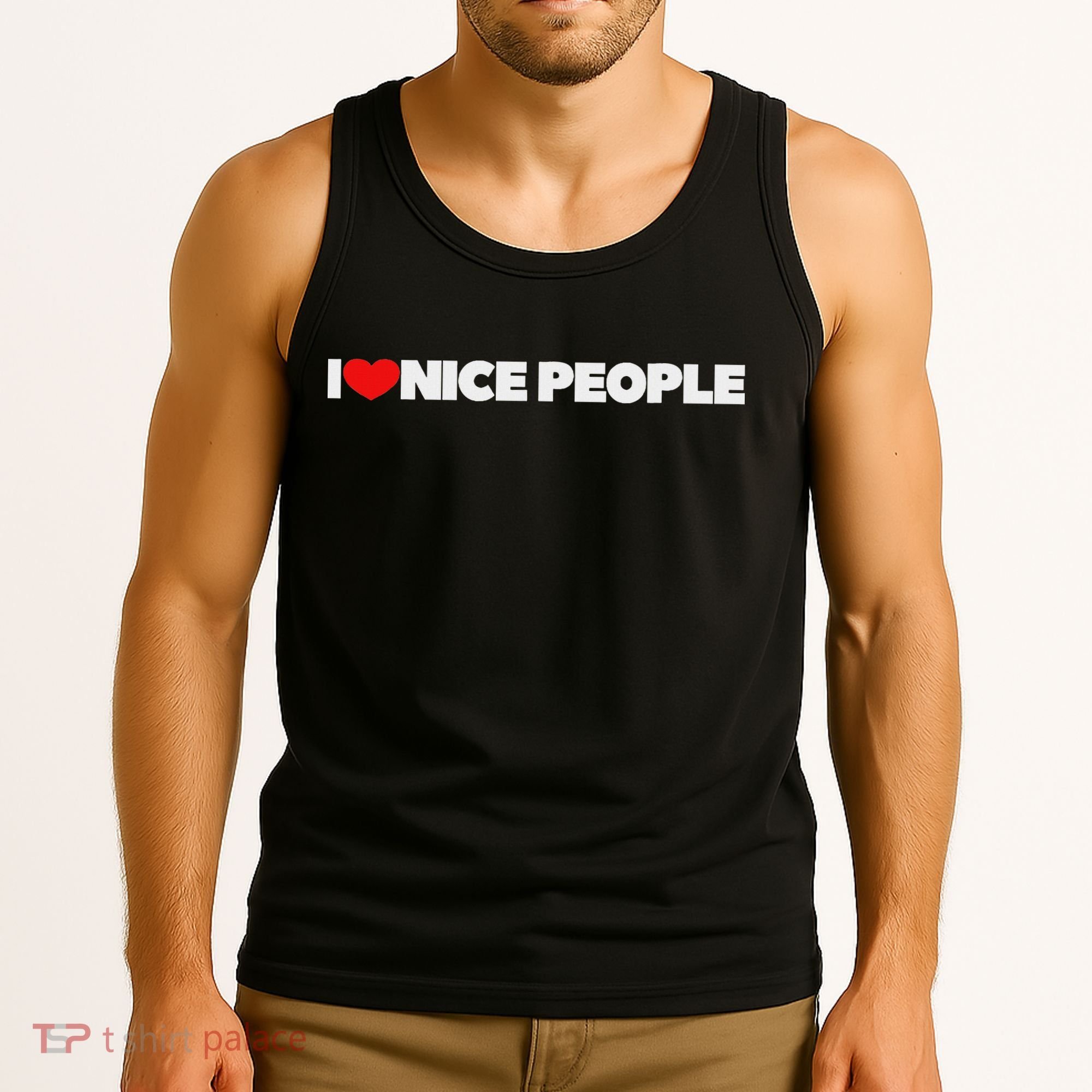 I Love (heart) Nice People Tank Top