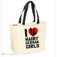 I Love Hairy German German Shepherd edition  Tote Bag thumb 2