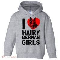 I Love Hairy German German Shepherd edition  Toddler Hoodie thumb 0