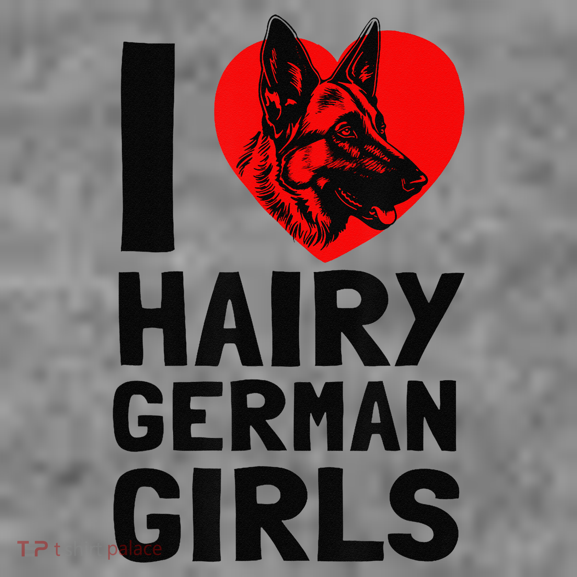 I Love Hairy German German Shepherd edition  Toddler Hoodie