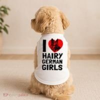 I Love Hairy German German Shepherd edition  Doggie Tank thumb 2