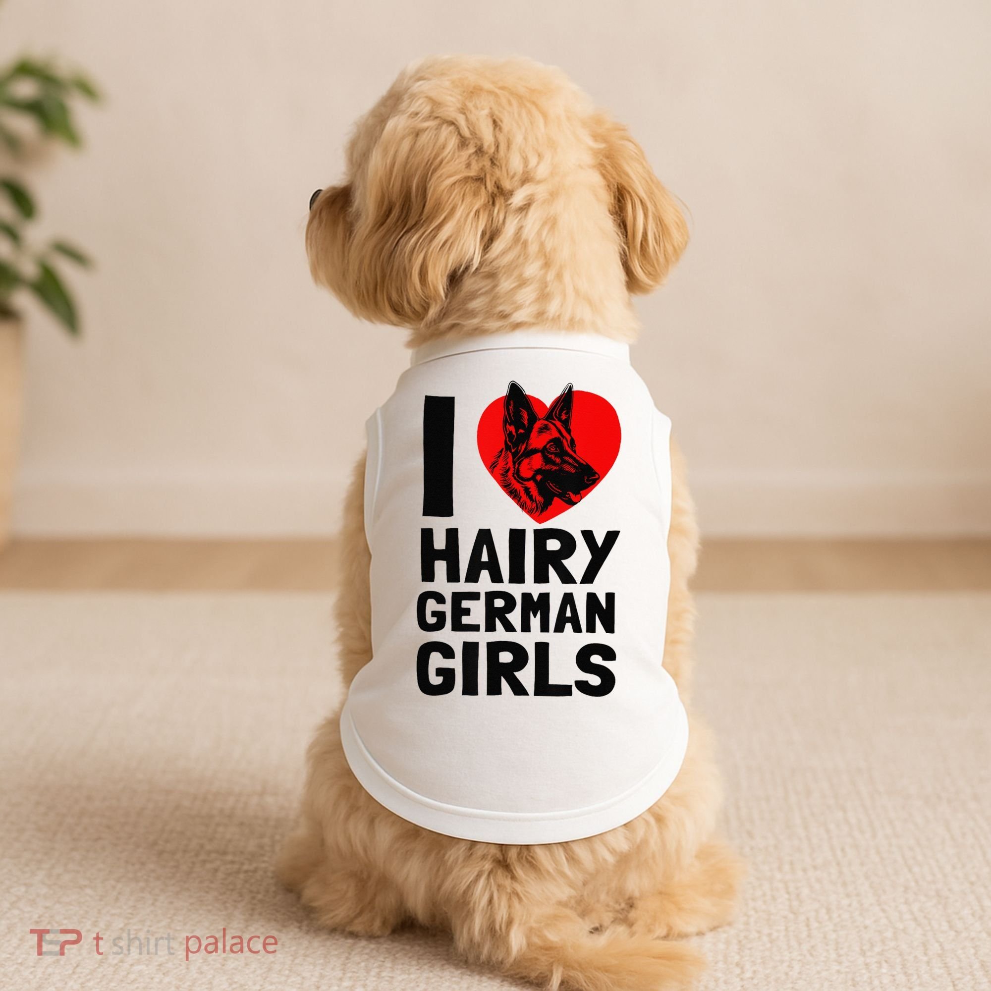 I Love Hairy German German Shepherd edition  Doggie Tank