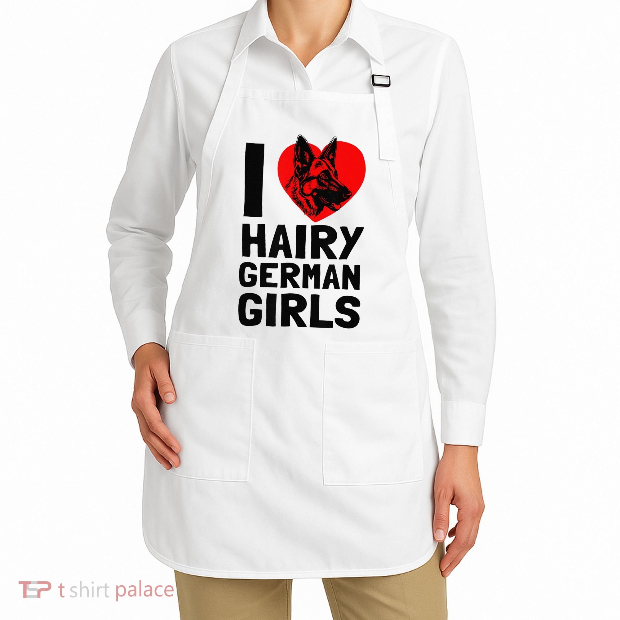 I Love Hairy German German Shepherd edition  Apron