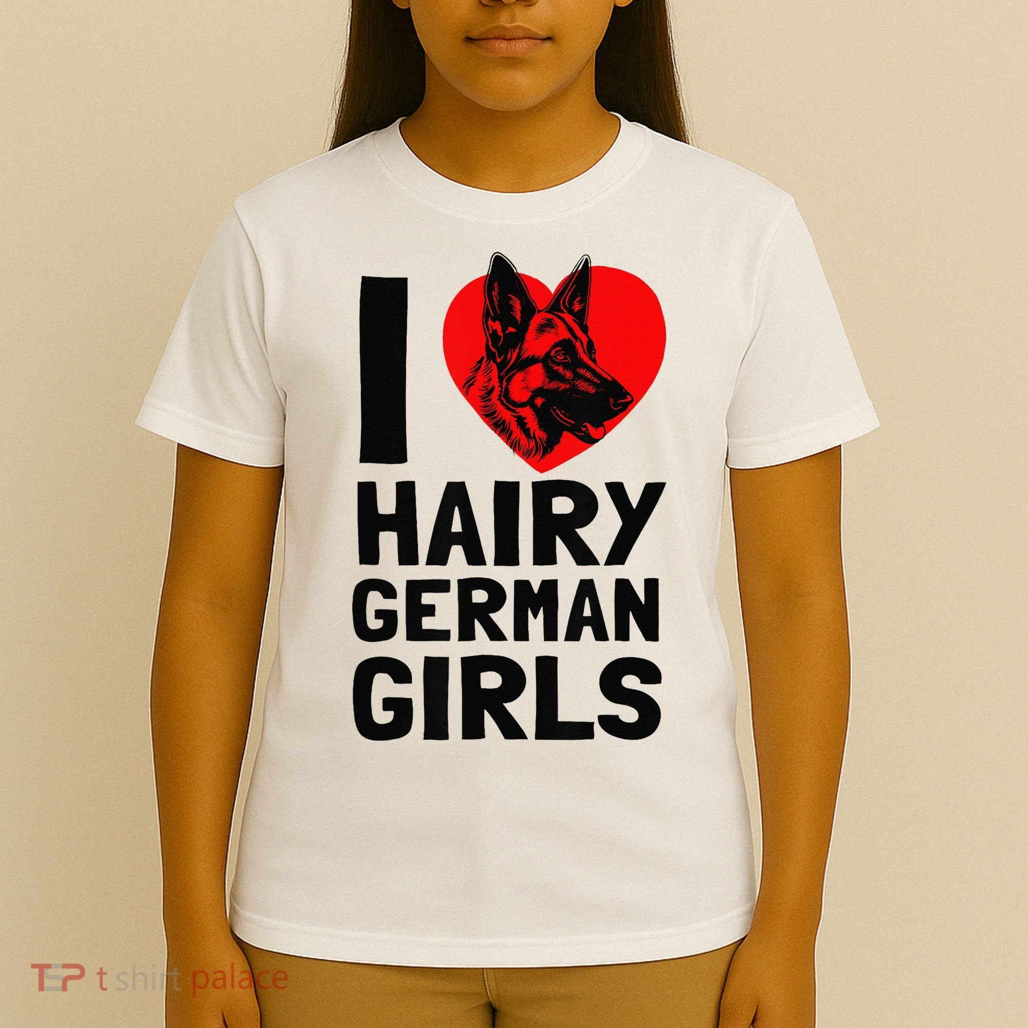 I Love Hairy German German Shepherd edition  T-Shirt