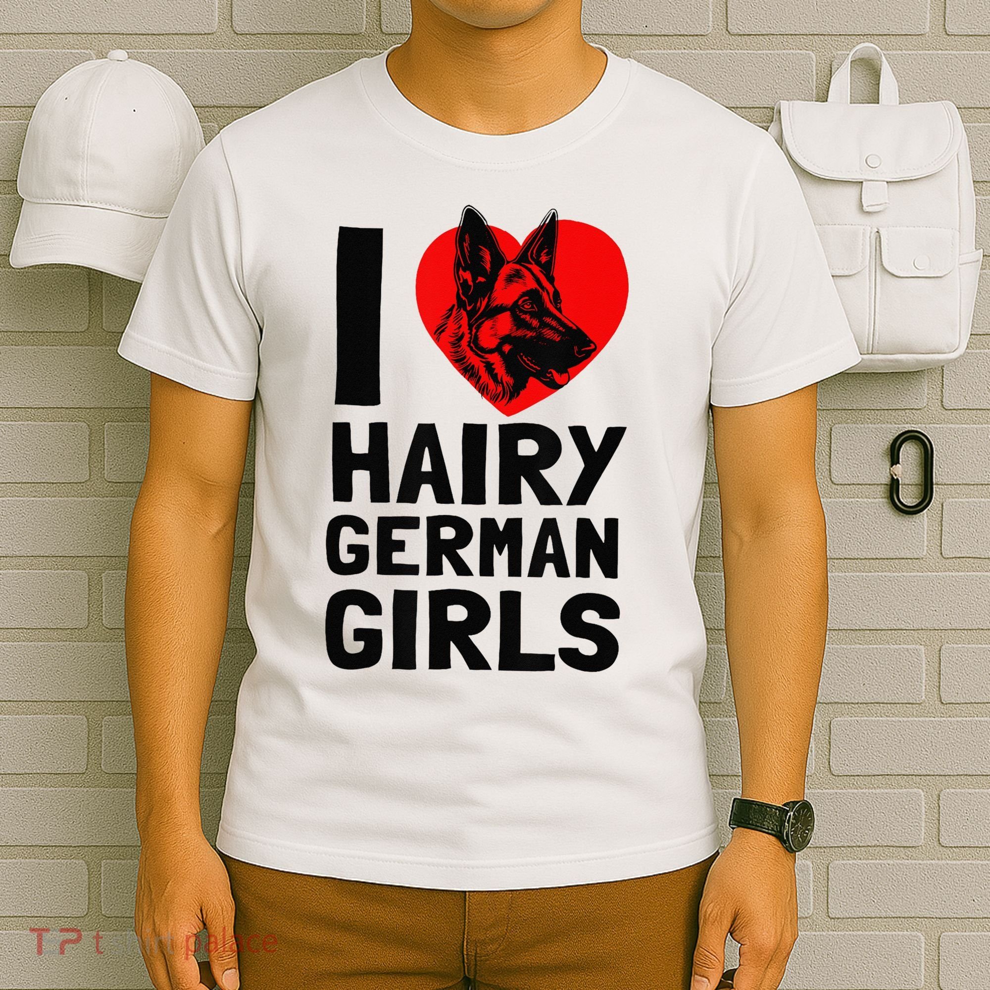 I Love Hairy German German Shepherd edition  T-Shirt