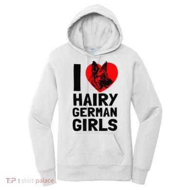 I Love Hairy German German Shepherd edition  Women's Hoodie