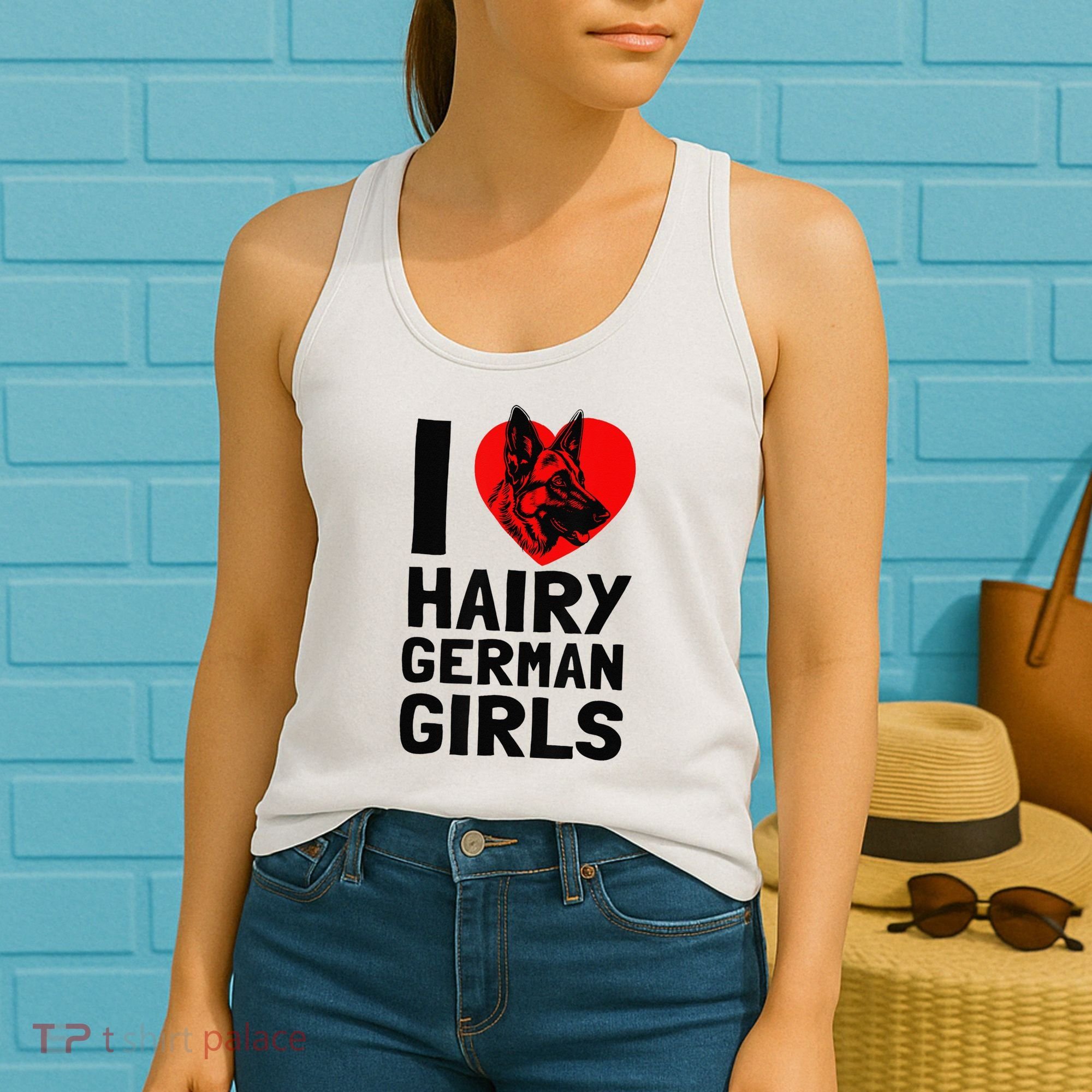 I Love Hairy German German Shepherd edition  Women's Tank Top