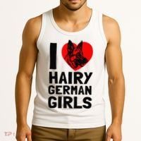 I Love Hairy German German Shepherd edition  Tank Top thumb 3