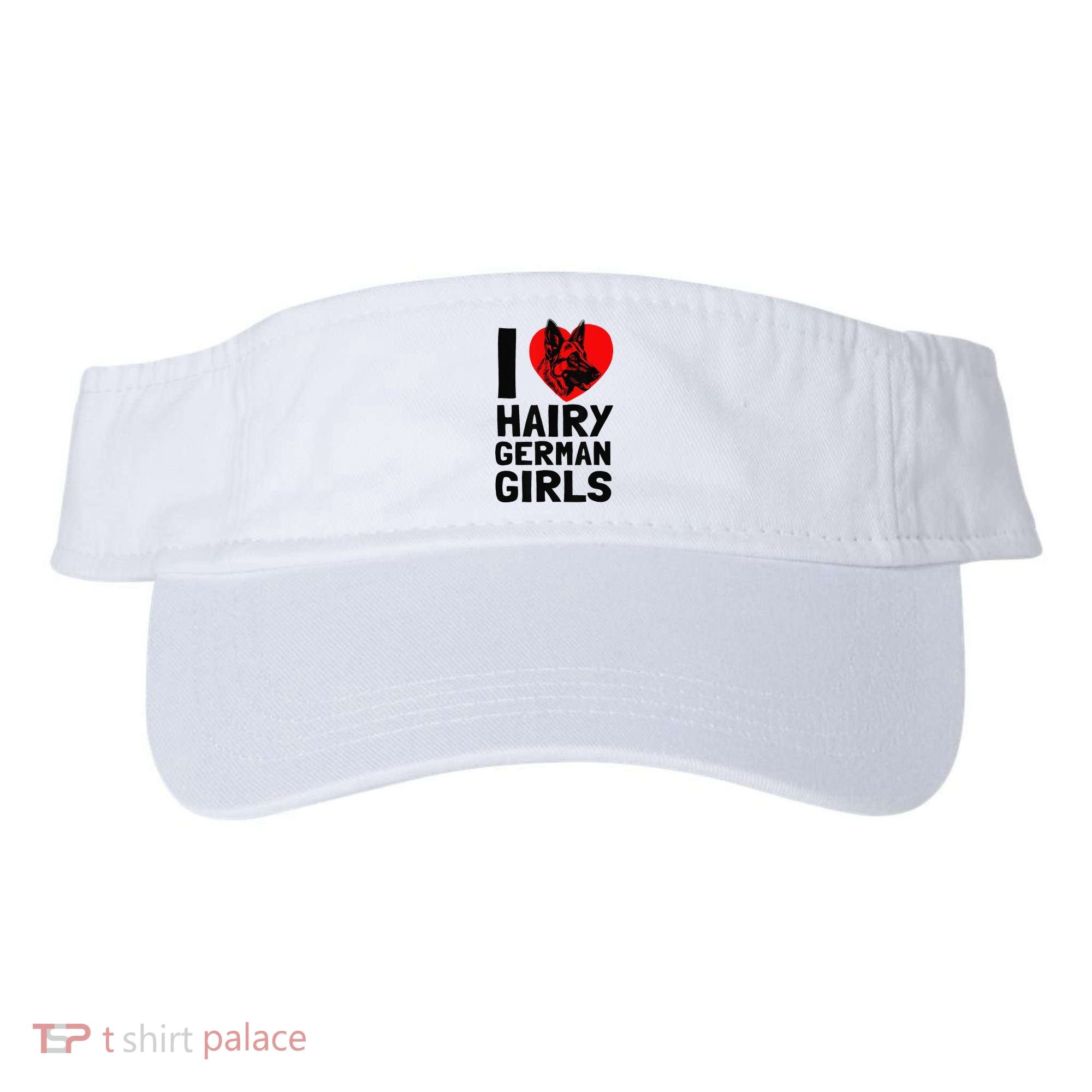 I Love Hairy German German Shepherd edition  Visor